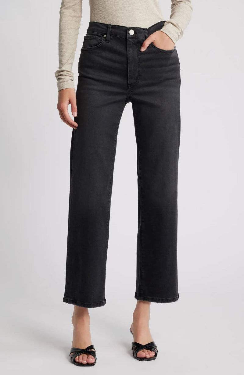 Le Sleek Straight Jeans-Denim-Uniquities