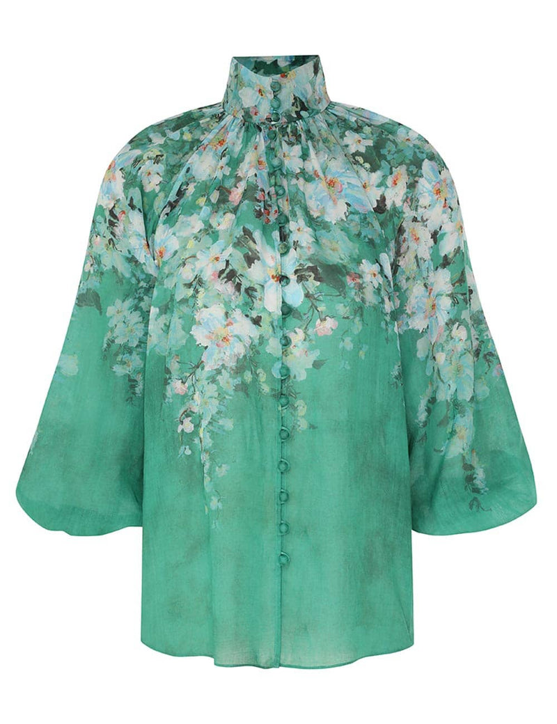 Everley Billow Blouse-Tops/Blouses-Uniquities