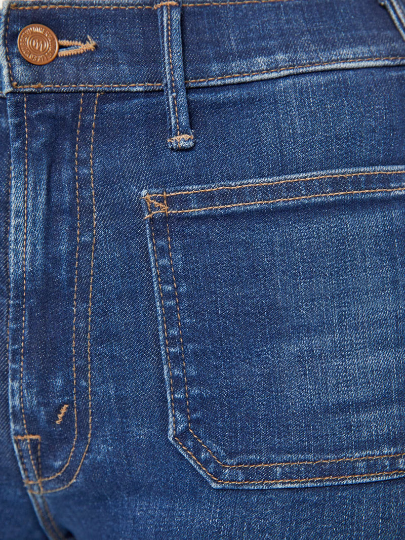 The Patch Pocket Insider Flood Jeans in On Your Left-Denim-Uniquities