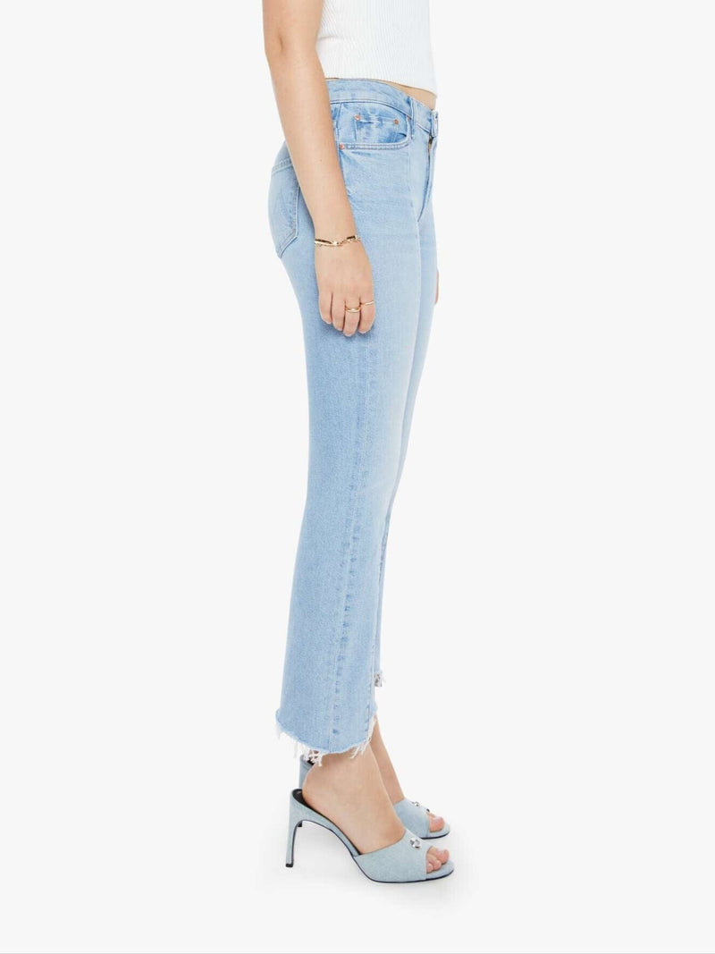 The Insider Crop Pointy Fray Jeans-Denim-Uniquities