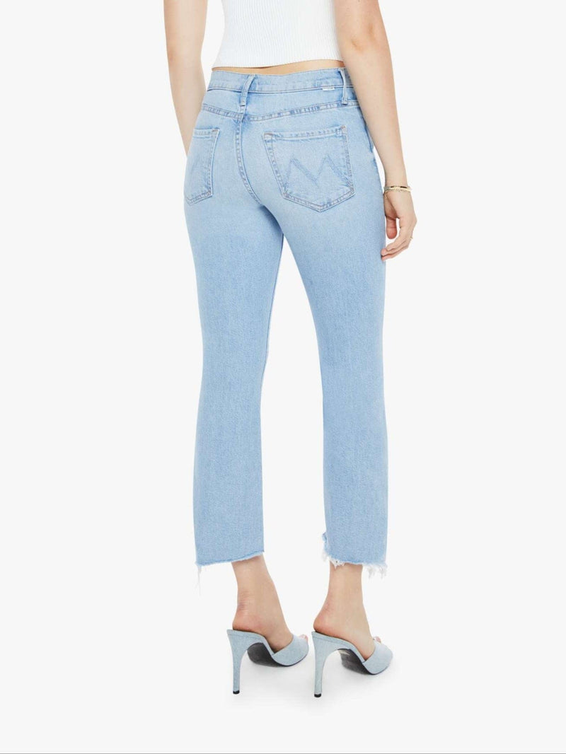 The Insider Crop Pointy Fray Jeans-Denim-Uniquities