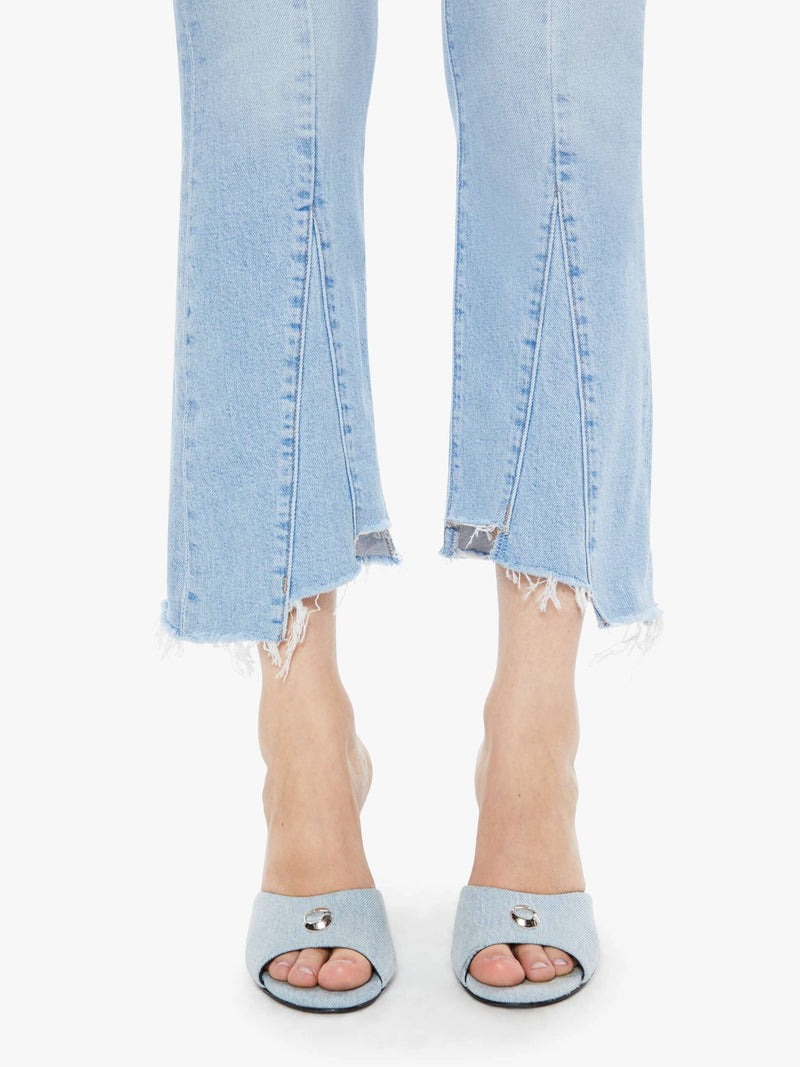 The Insider Crop Pointy Fray Jeans-Denim-Uniquities