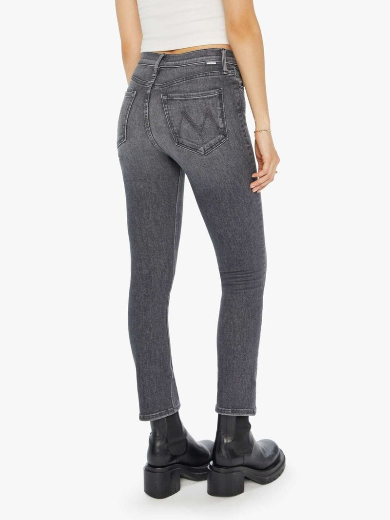 The Pixie Mid Rise Dazzler Ankle Jeans in Up In Smoke-Denim-Uniquities