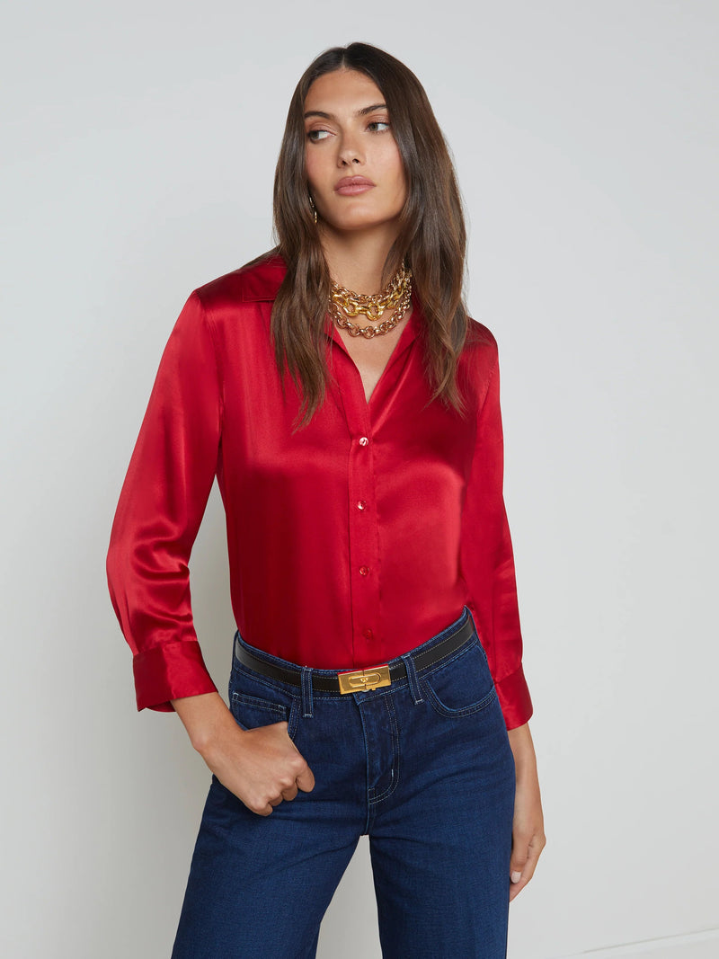 Dani 3/4 Sleeve Blouse-Tops/Blouses-Uniquities