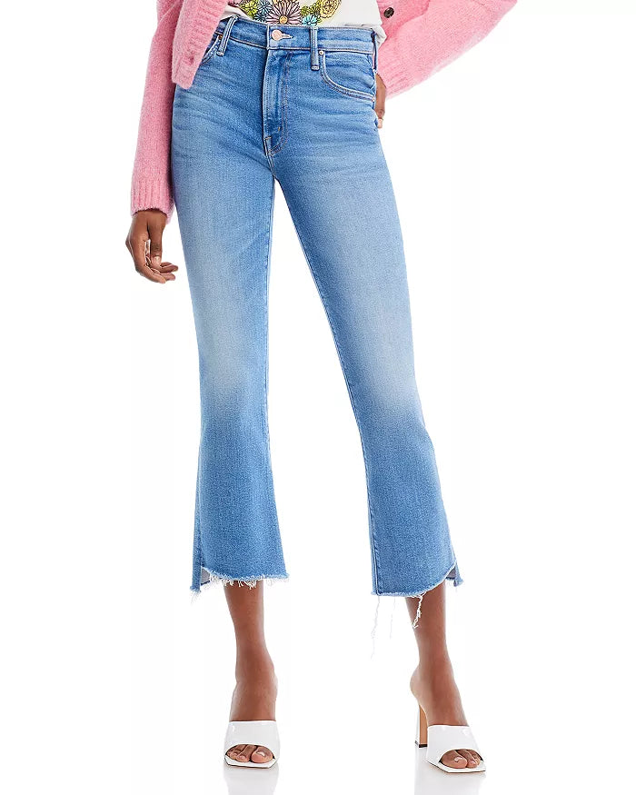 The Insider Crop Step Fray Jeans-Denim-Uniquities