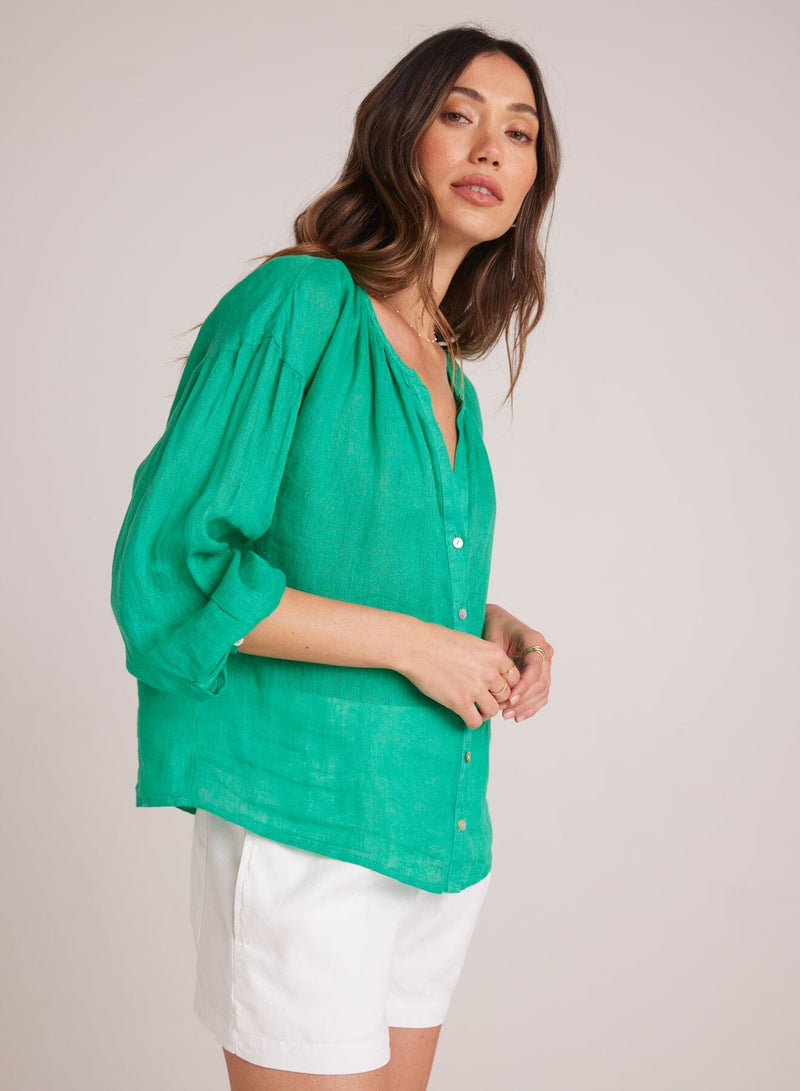Shirred Neck Blouse-Tops/Blouses-Uniquities