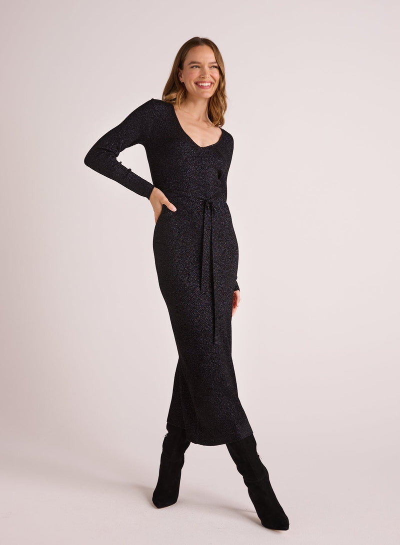 Long Sleeve Maxi Sweater Dress-Dresses-Uniquities