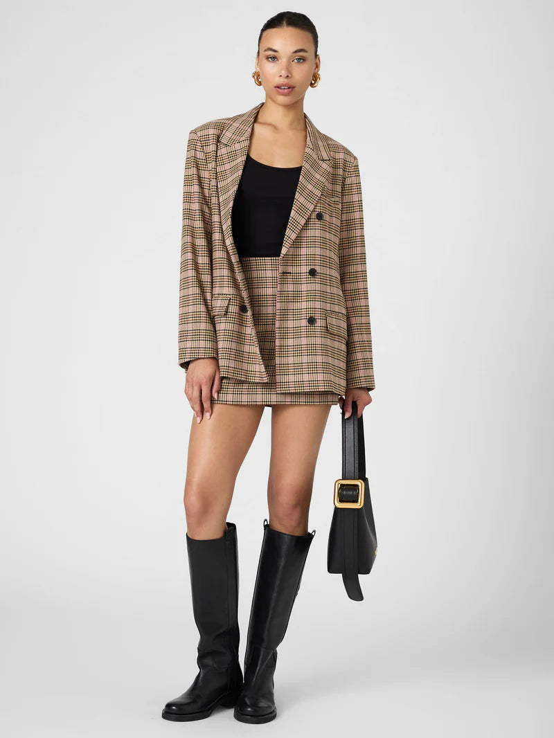 Gina Check Blazer-Jackets-Uniquities