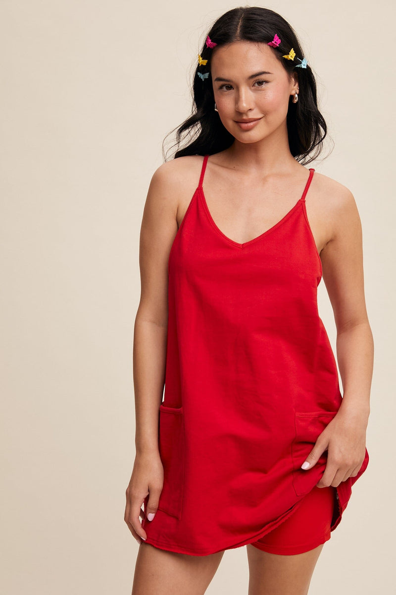 Aria Sporty Romper Dress-Dresses-Uniquities