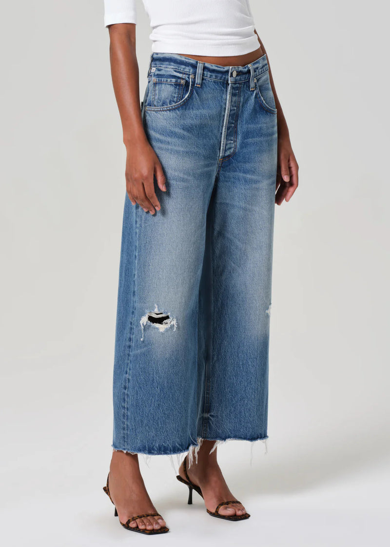 Ayla Raw Hem Crop In Solano Denim Citizens Of Hum 