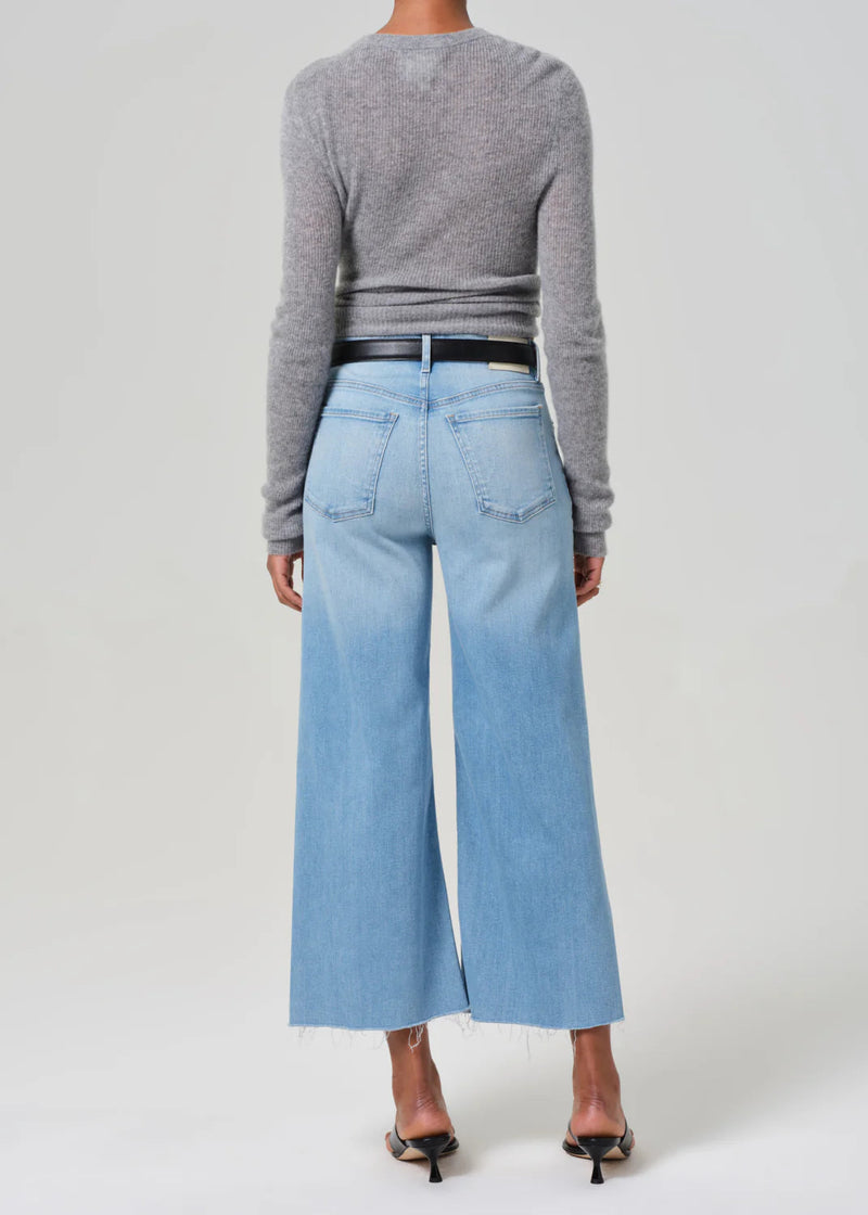 Lyra Wide Leg Crop Jeans in Belmont-Denim-Uniquities