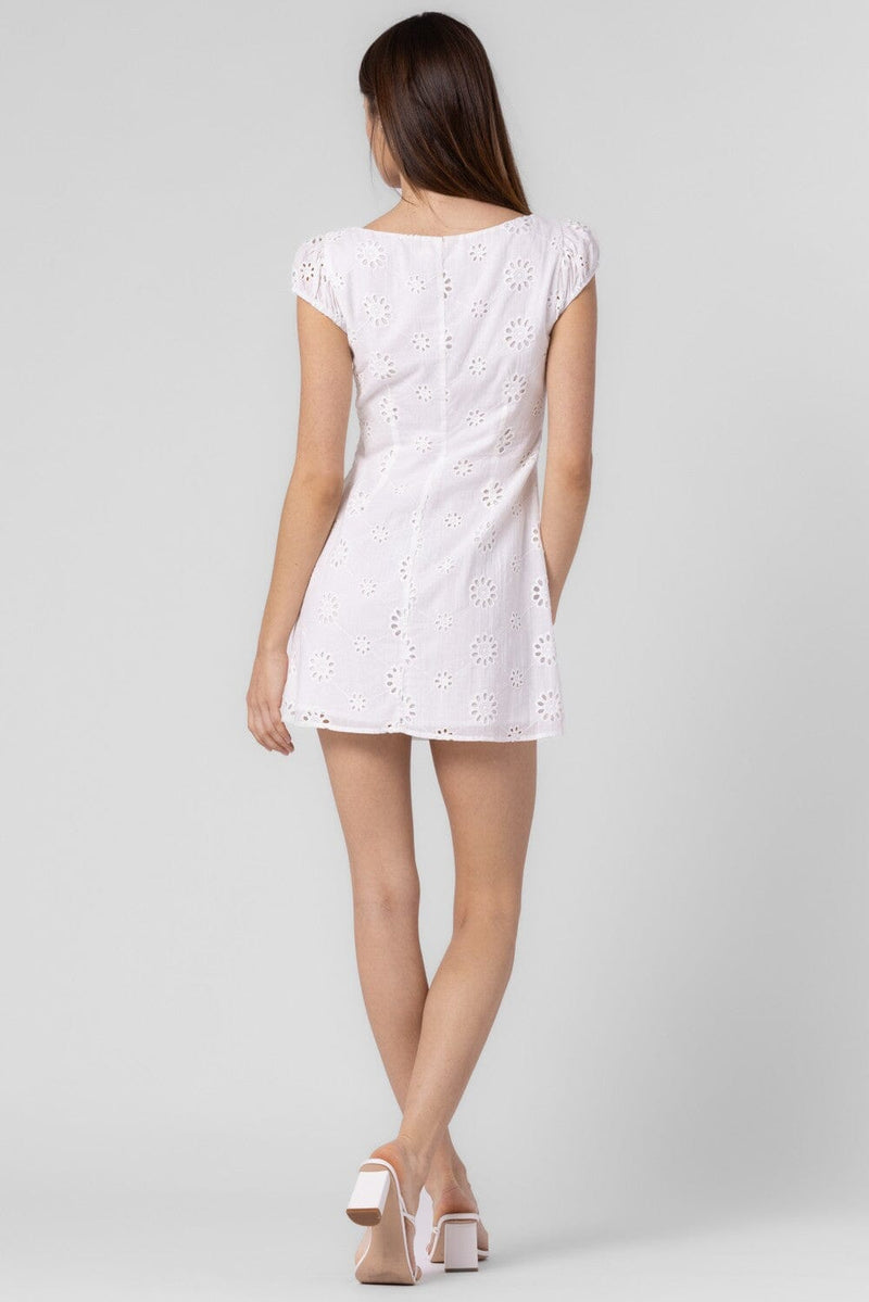 Avery Eyelet Mini Dress-Dresses-Uniquities