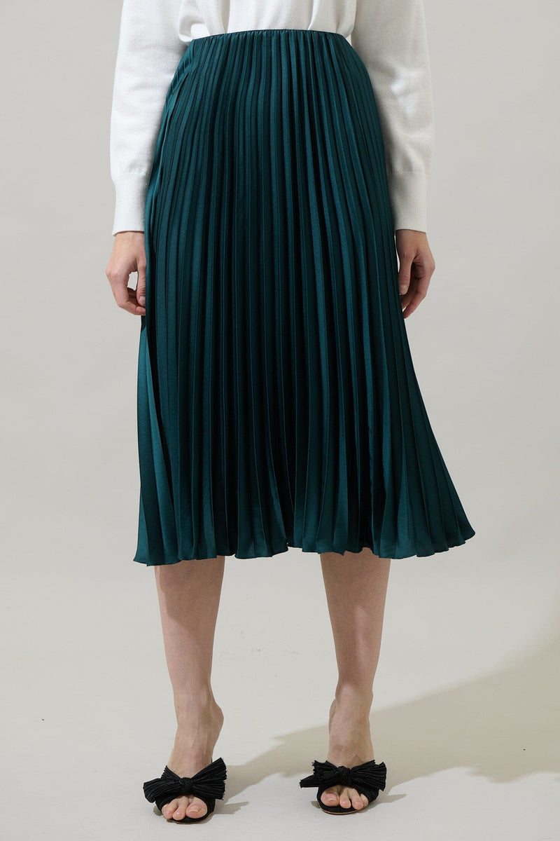 Layla Pleated Skirt-Bottoms-Uniquities