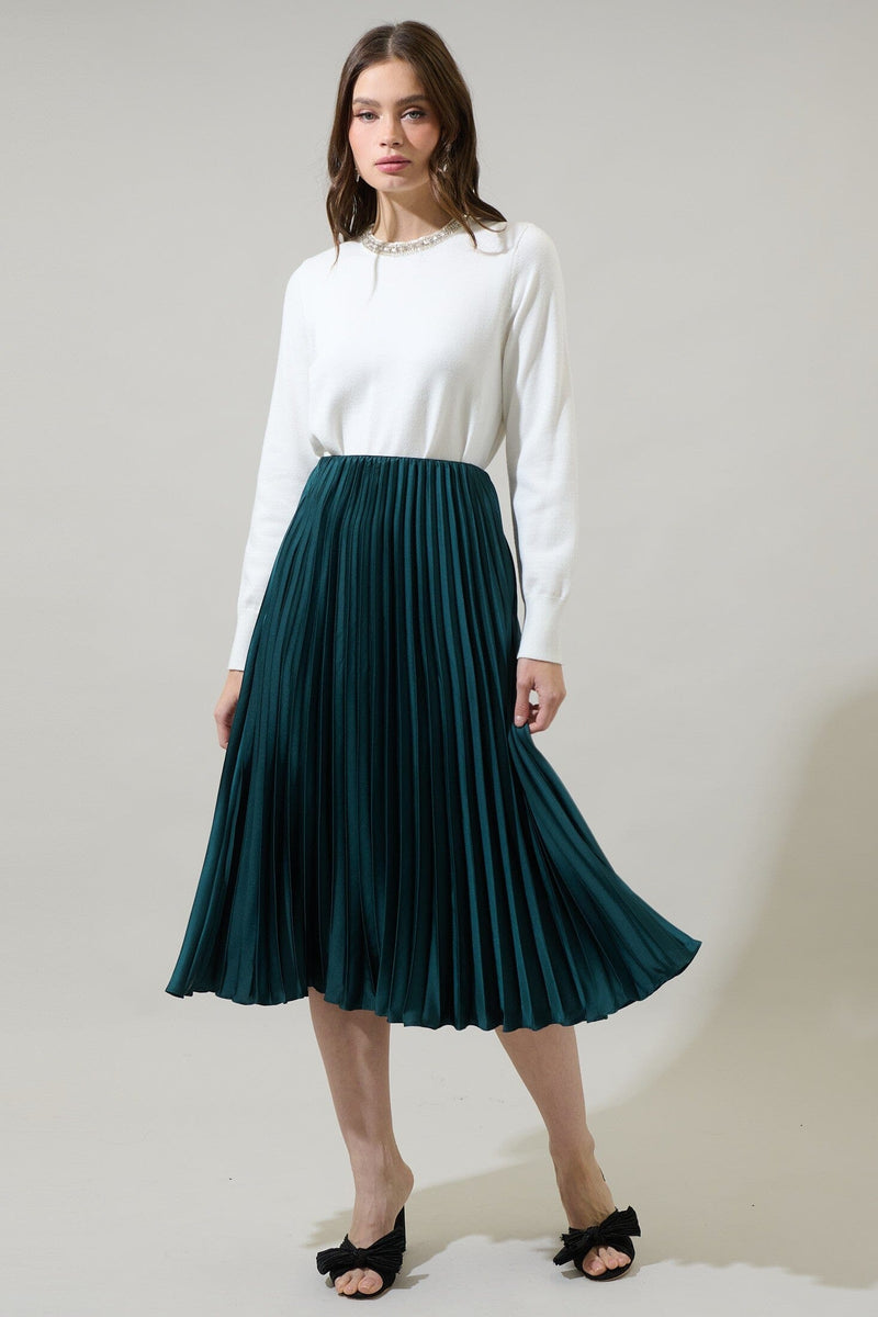 Layla Pleated Skirt-Bottoms-Uniquities