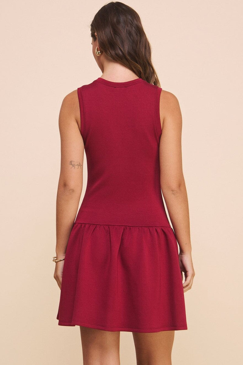 Ruth Drop Waist Mini Dress-Dresses-Uniquities