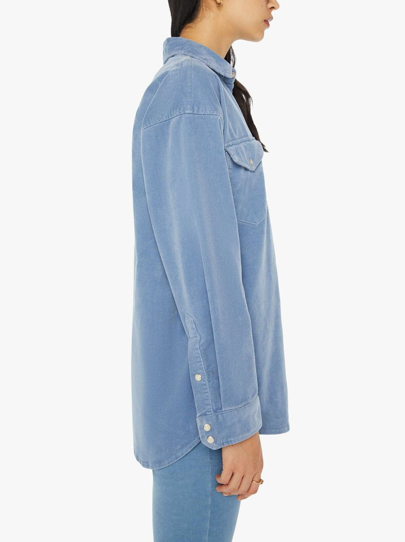 The Wild West Shirt in Blue Shadow-Tops/Blouses-Uniquities