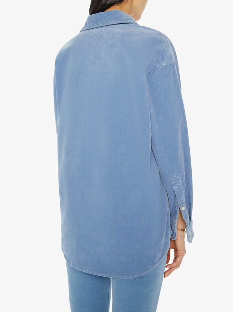 The Wild West Shirt in Blue Shadow-Tops/Blouses-Uniquities