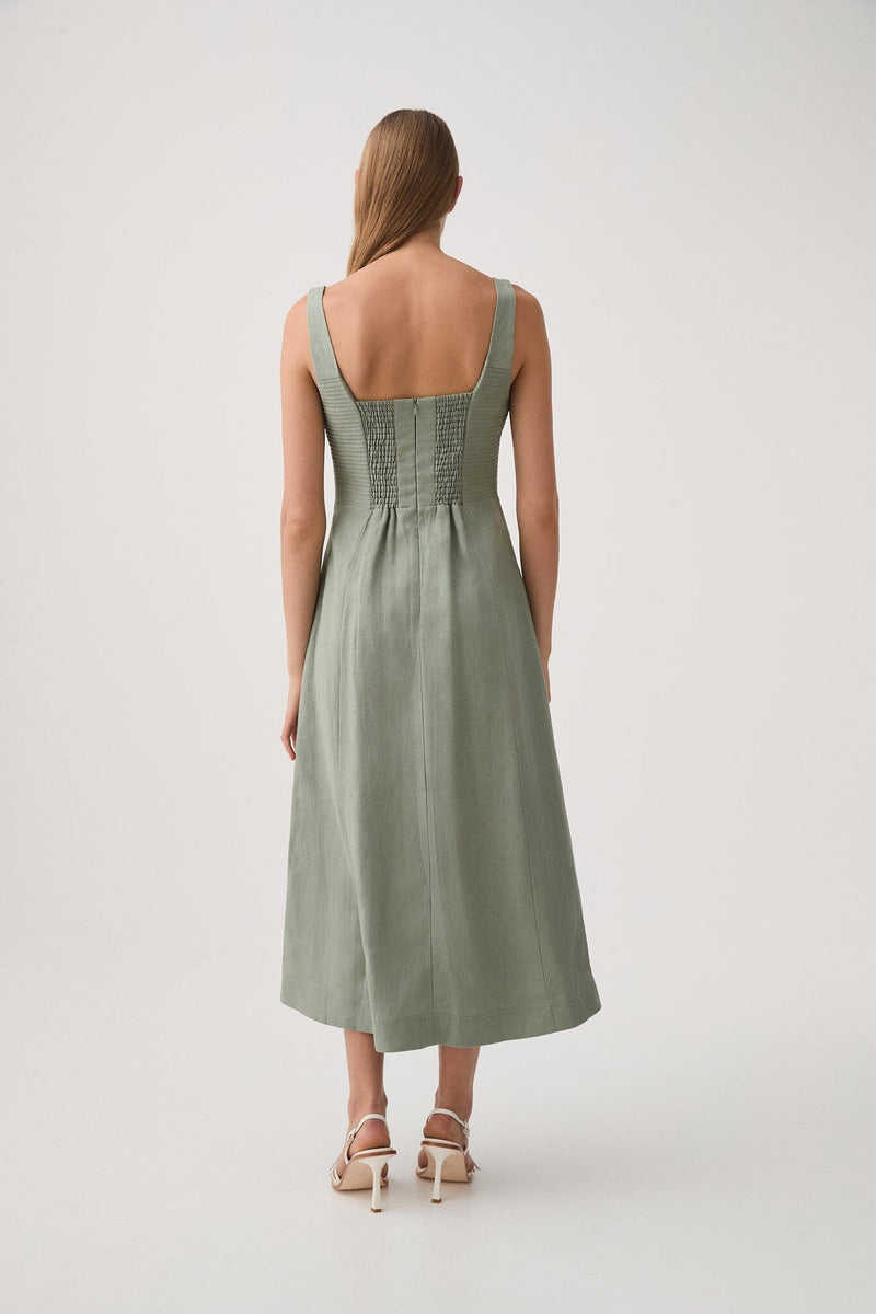 Clover Corded Midi Dress-Dresses-Uniquities