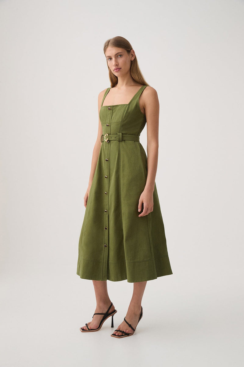 Axle Utility Midi Dress-Dresses-Uniquities