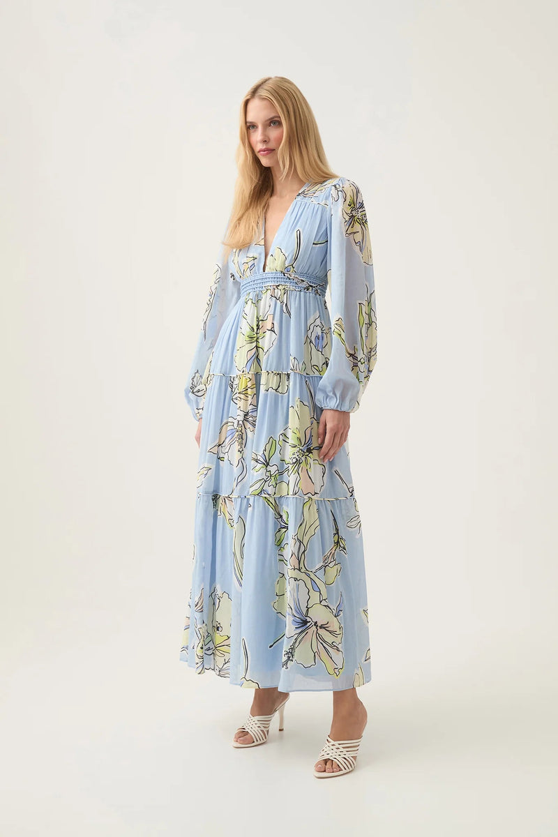 Romantica Voile Maxi Dress-Dresses-Uniquities