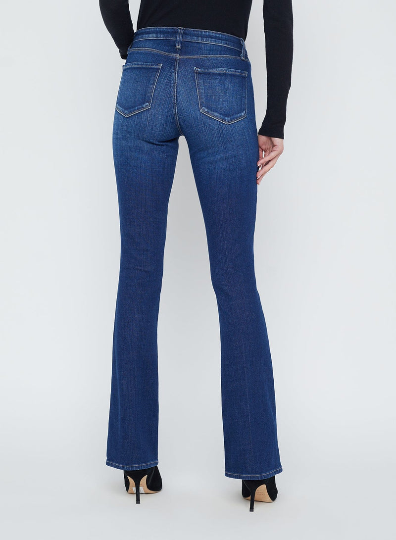 Selma High Rise Sleek Baby Boot Jeans-Denim-Uniquities