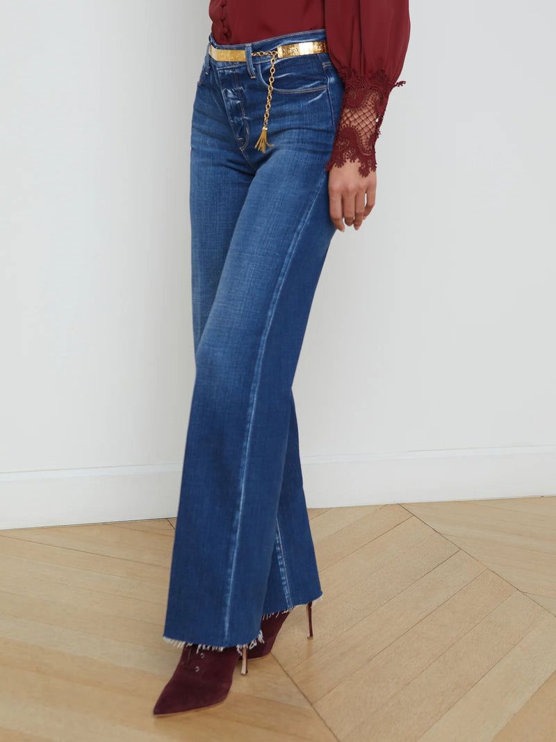 Scottie High Rise Wide Leg Jeans-Denim-Uniquities