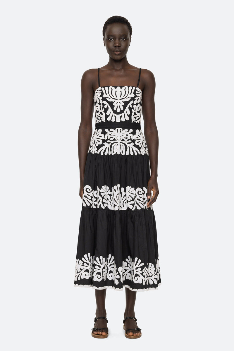 Agathe Applique Tank Dress-Dresses-Uniquities