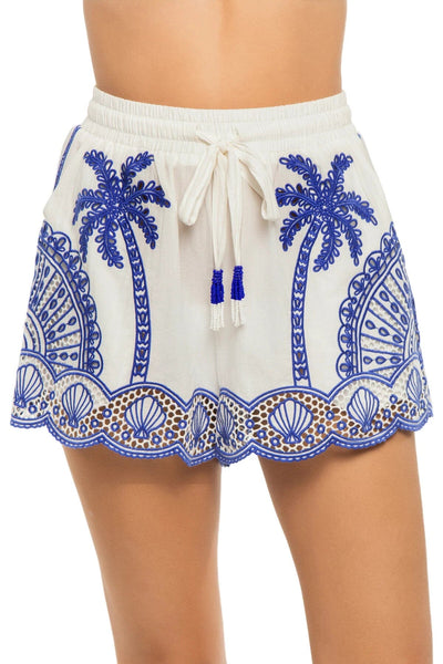 Blue Palm Richelieu Short-Bottoms-Uniquities