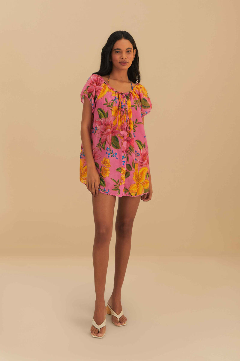 Summer Fruit Mini Dress-Dresses-Uniquities