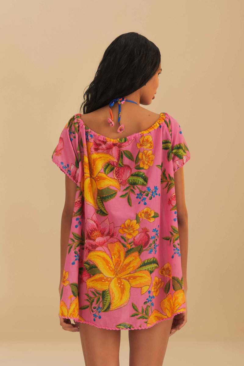 Summer Fruit Mini Dress-Dresses-Uniquities