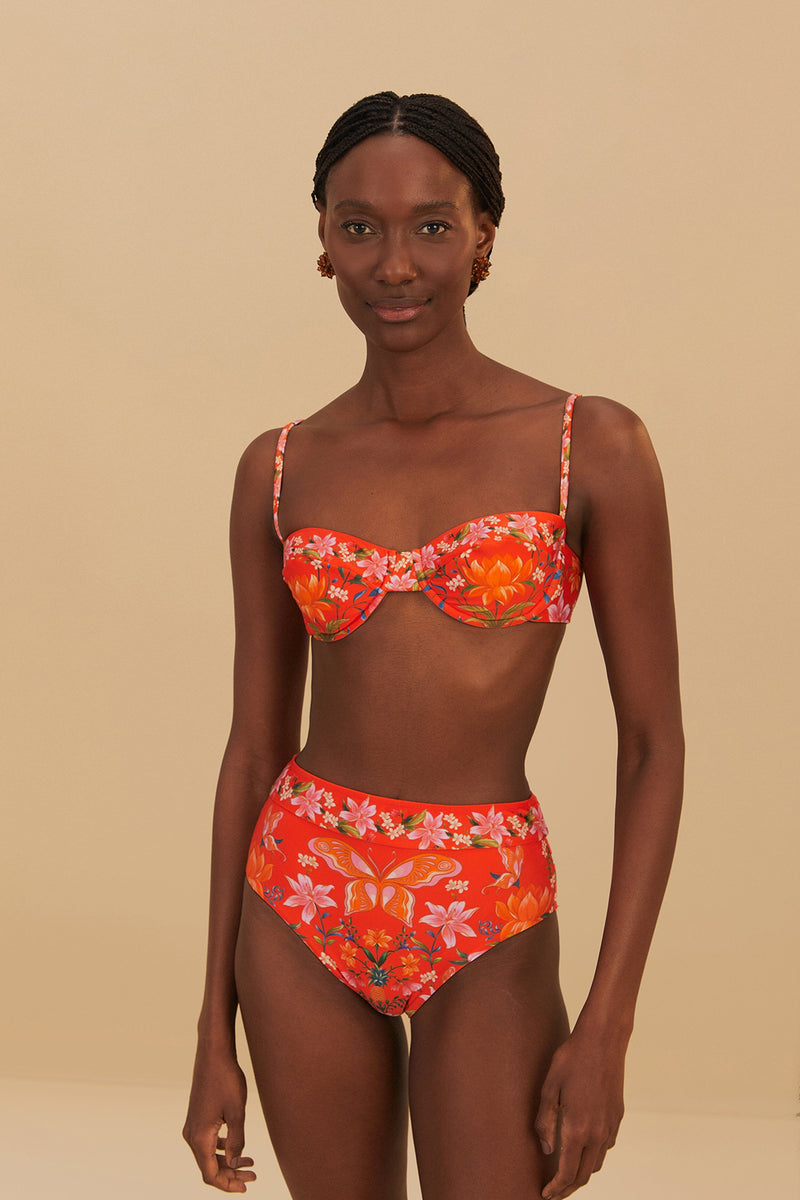 Nature Bloom Bikini Bottom-Swimwear-Uniquities