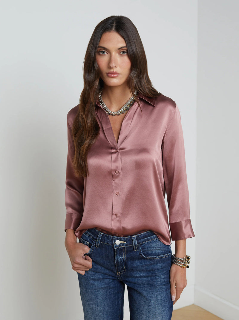 Dani 3/4 Sleeve Blouse-Tops/Blouses-Uniquities