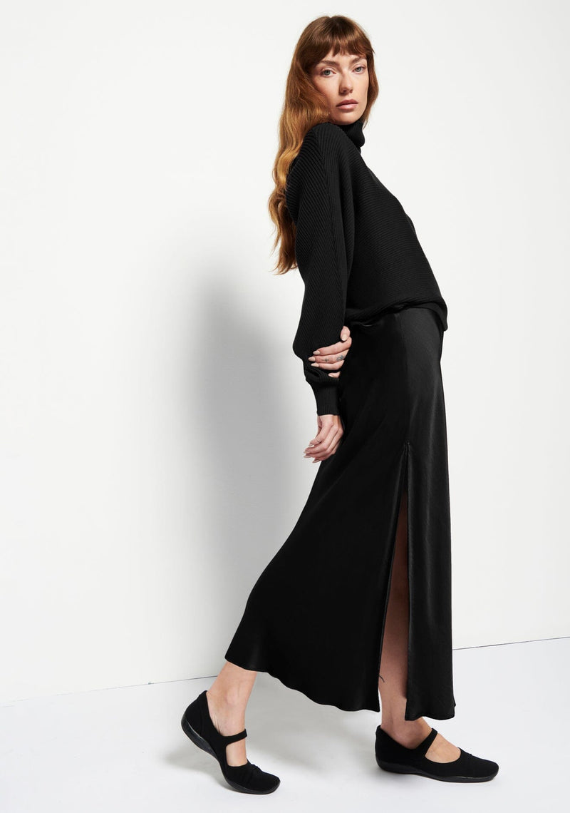 Maribel Bias Skirt With Slit-Bottoms-Uniquities