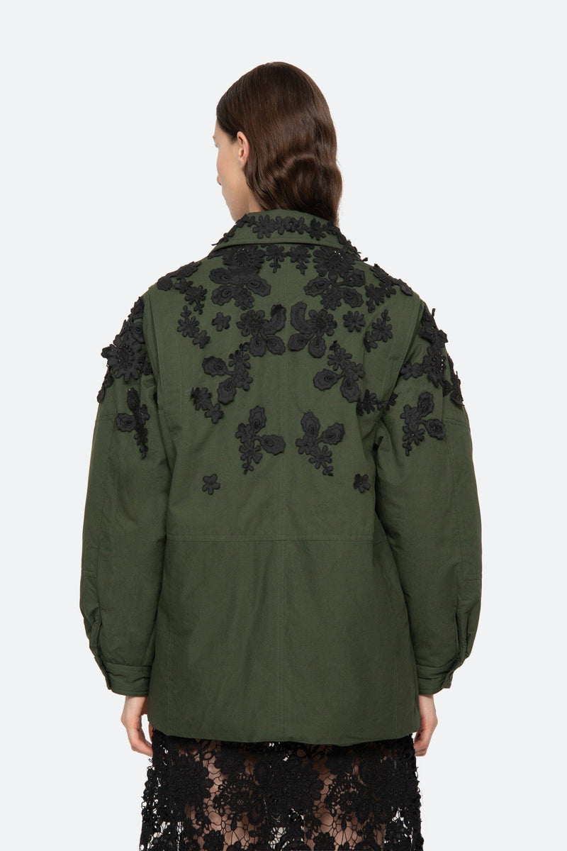 Sabine Embroidery Long Sleeve Jacket-Jackets-Uniquities