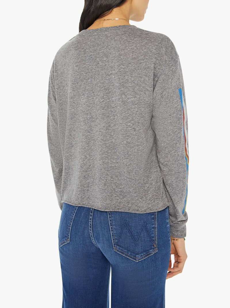 The Long Sleeve Slouchy Cut Off in Mother Prism-Tee Shirts-Uniquities