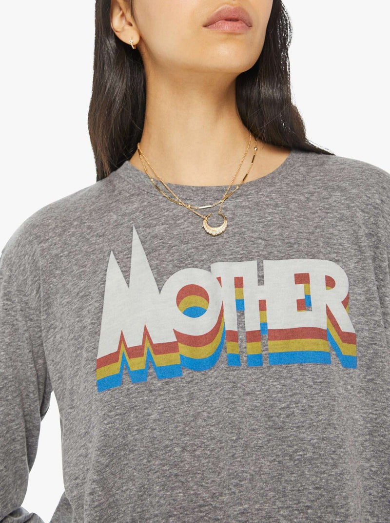 The Long Sleeve Slouchy Cut Off in Mother Prism-Tee Shirts-Uniquities