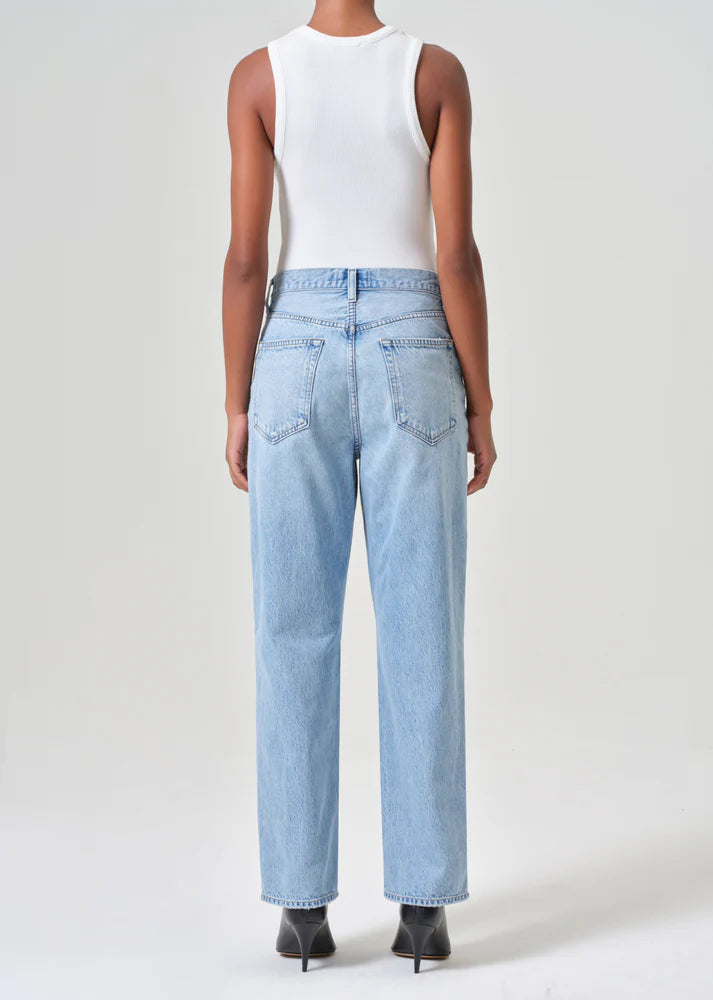 V-Waist Baggy Jeans in Prevail-Denim-Uniquities