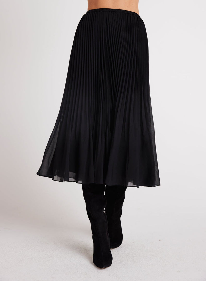 Sunburst Pleated Midi Skirt-Bottoms-Uniquities