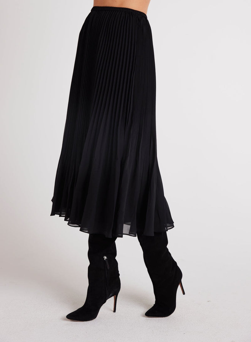 Sunburst Pleated Midi Skirt-Bottoms-Uniquities