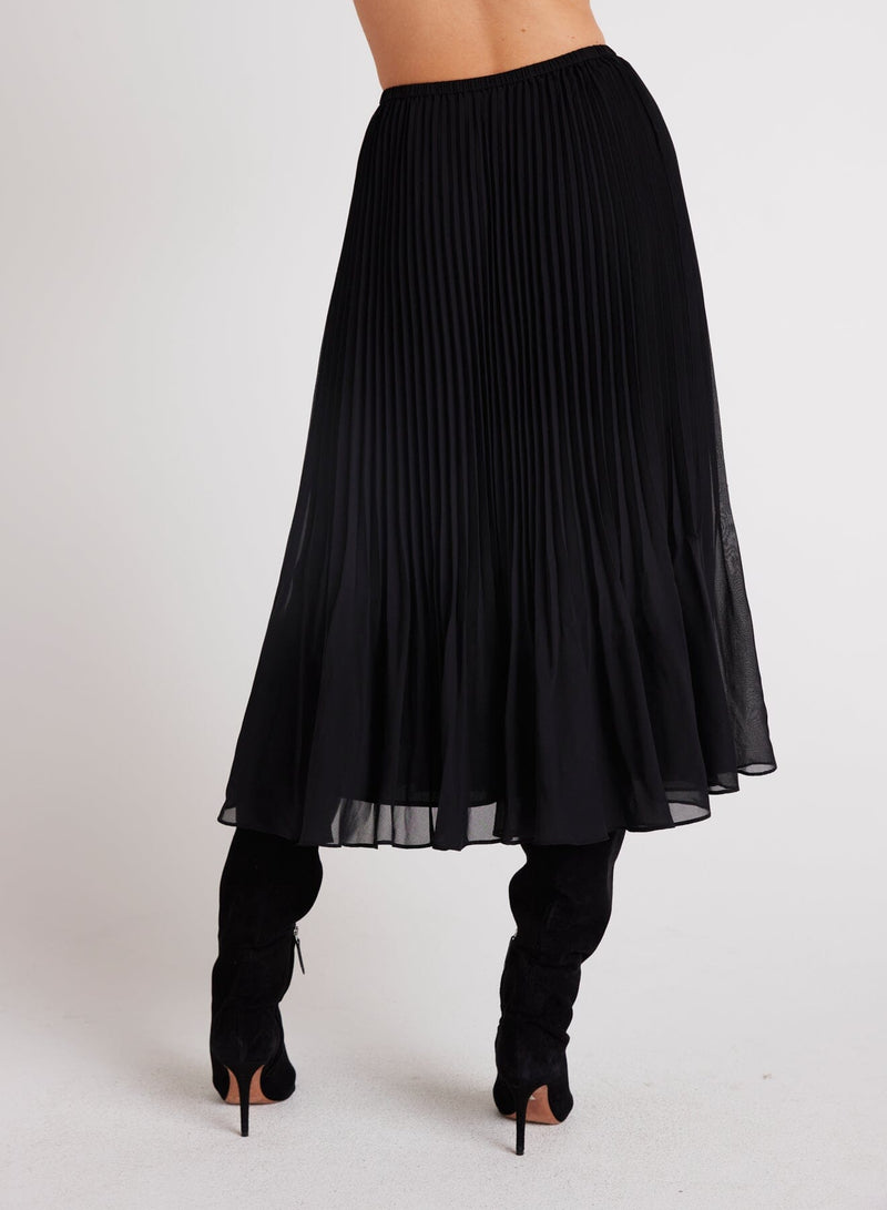 Sunburst Pleated Midi Skirt-Bottoms-Uniquities