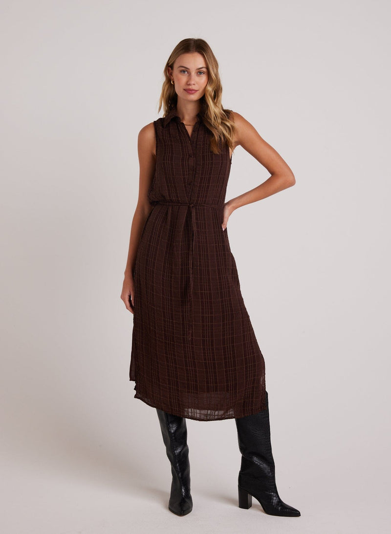 Sleeveless Pullover Midi Dress-Dresses-Uniquities