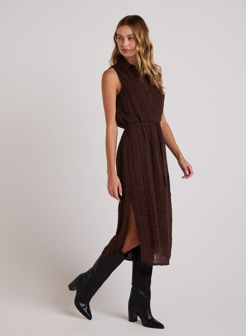 Sleeveless Pullover Midi Dress-Dresses-Uniquities