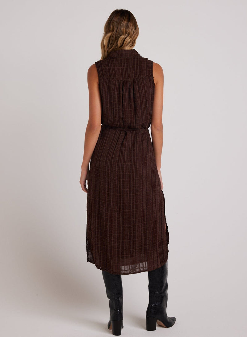 Sleeveless Pullover Midi Dress-Dresses-Uniquities