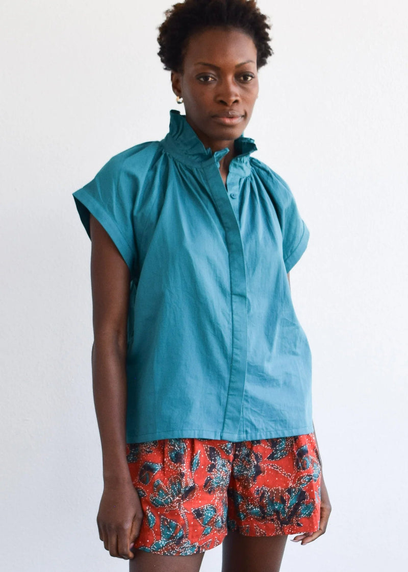 Vicki Button Down Top-Tops/Blouses-Uniquities