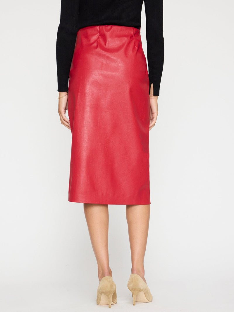 Esme Vegan Leather Skirt-Bottoms-Uniquities