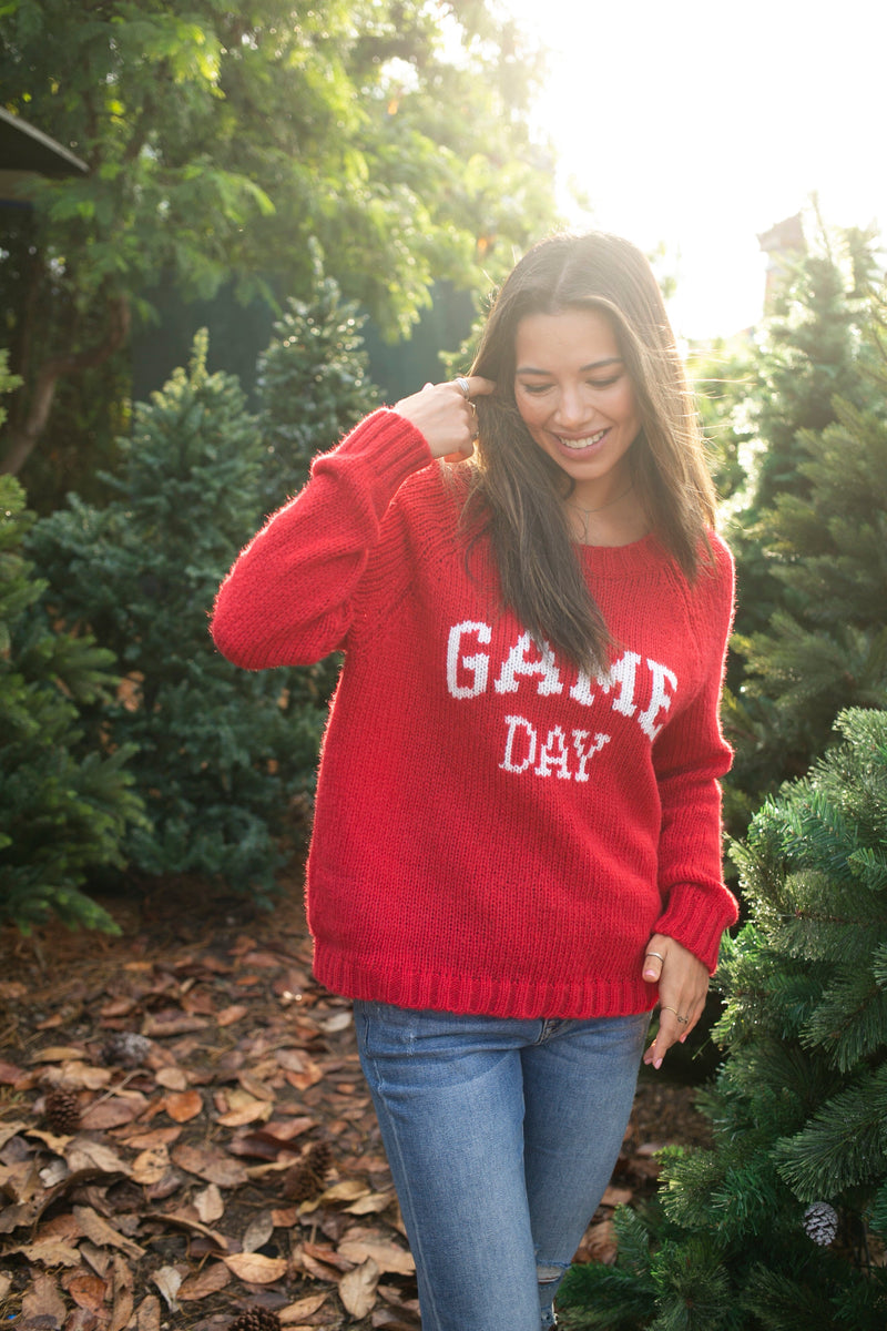 Game Day Raglan Crew Chunky-Sweaters-Uniquities