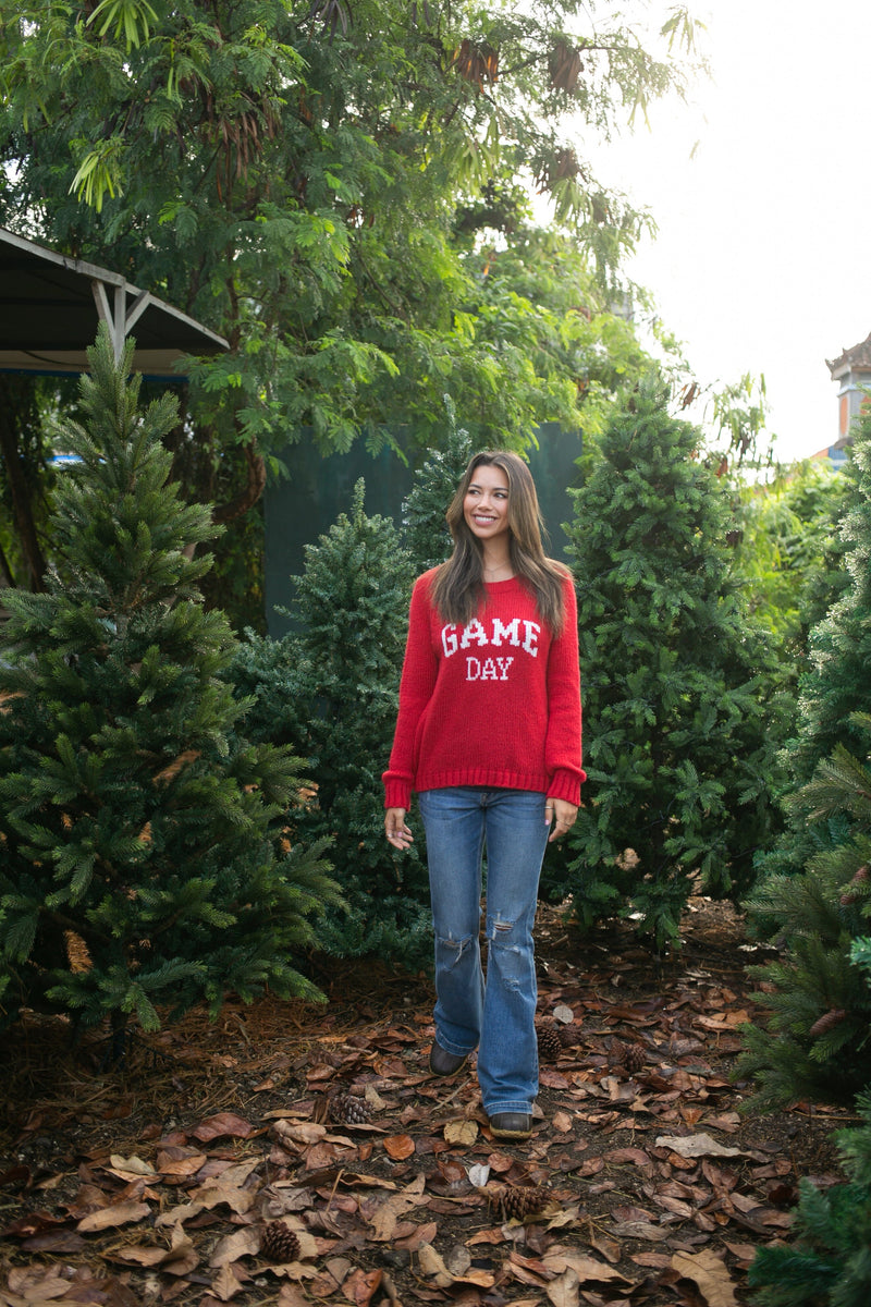 Game Day Raglan Crew Chunky-Sweaters-Uniquities