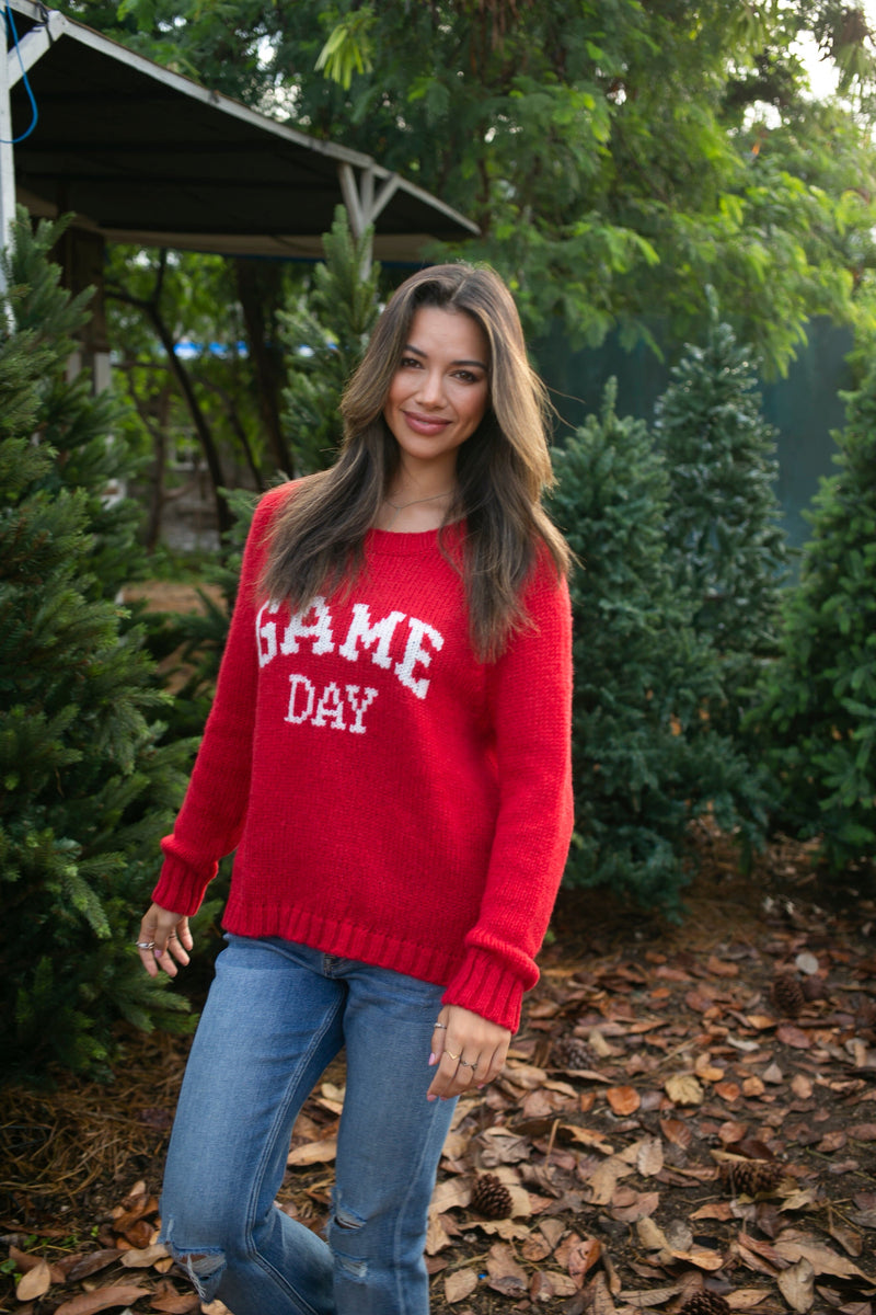 Game Day Raglan Crew Chunky-Sweaters-Uniquities