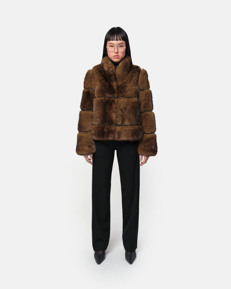 Sai Mink Short Coat-Jackets-Uniquities