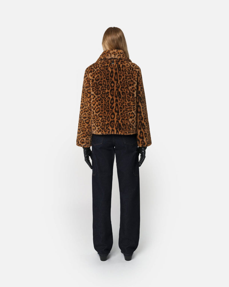 Elis Leopard Short Coat-Jackets-Uniquities